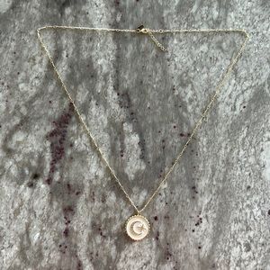 Long Gold Moon & Star Enamel Necklace